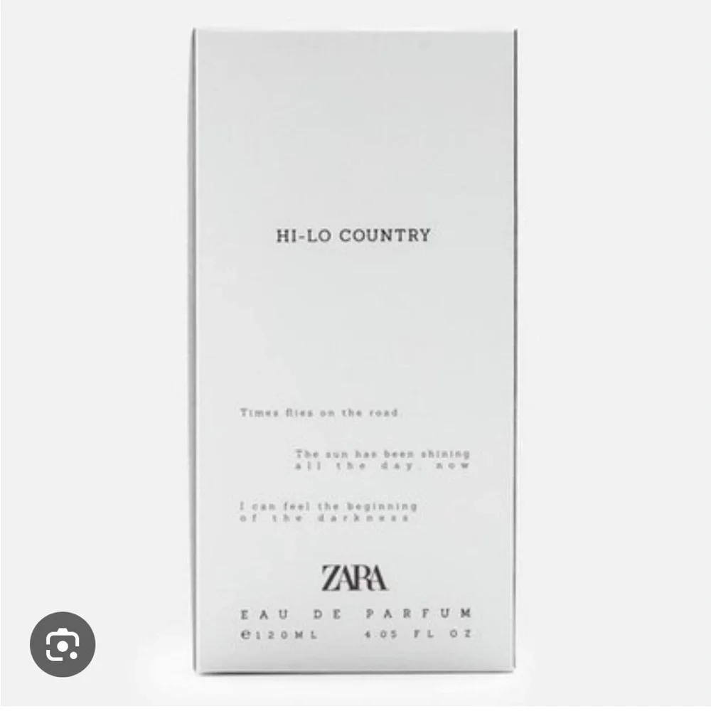 Zara Man NWT Hi-Lo Country 120ml